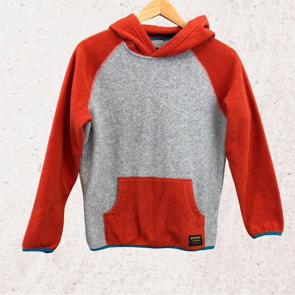 Burton Gray and Orange Raglan Sweatshirt - Picture 1 of 5